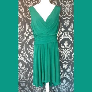 Suzi Chin for Maggy Boutique Green Dress Size 14